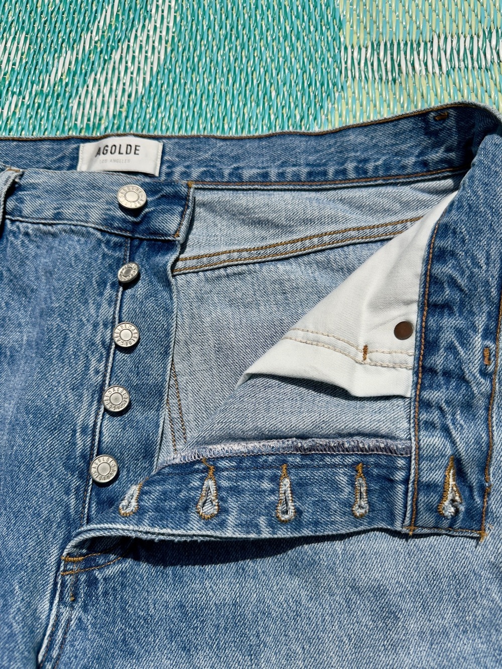 Agolde 90’s pinch waist jeans - Light / medium Blue - Picture 12 of 14